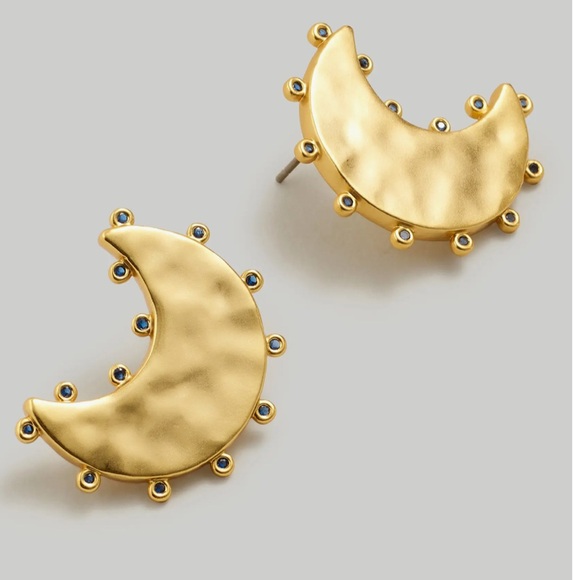 Madewell Celestial Moon Statement Stud Earrings - Picture 3 of 4